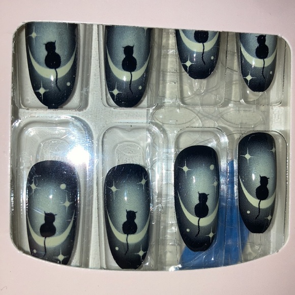 NΓ©w Halloween cat false nails - Picture 2 of 2